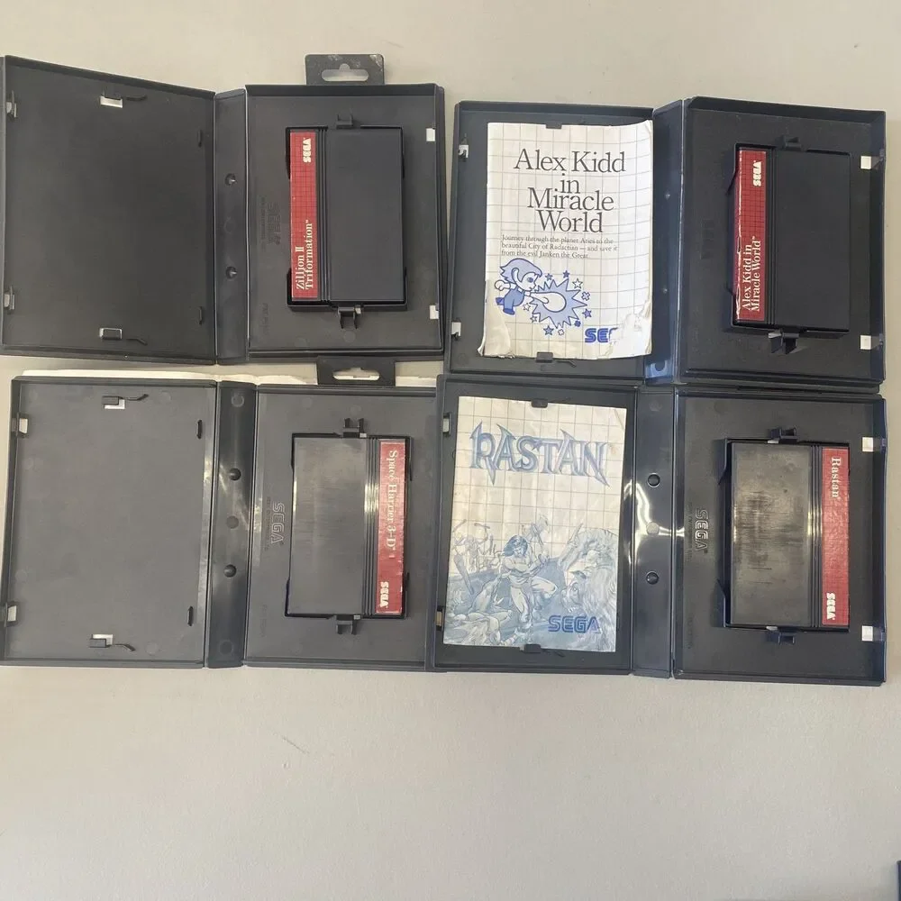 Vintage Games 13 Sega Master System Games | Rocky, Zillion 2, Out Run, Alex Kidd
